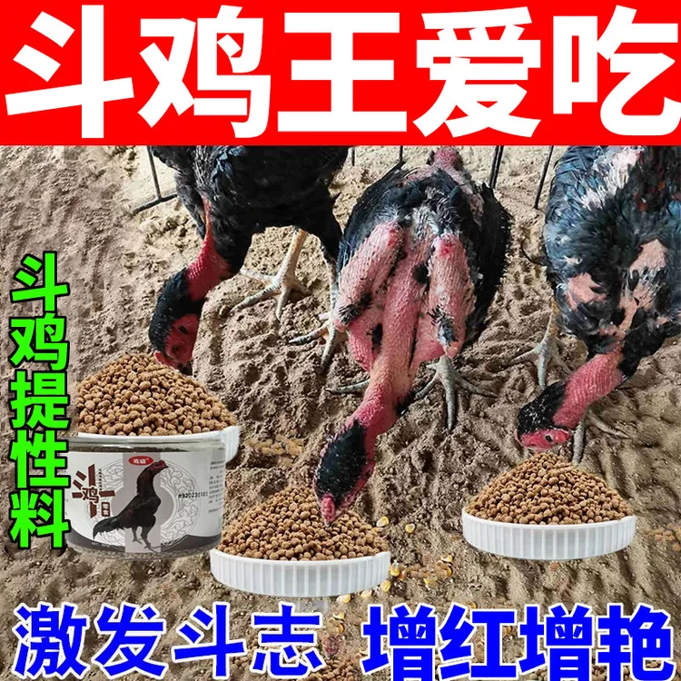 【鸡王称霸的秘诀】正宗斗鸡饲料快速发育壮骨增肌爆发力比赛专用粮