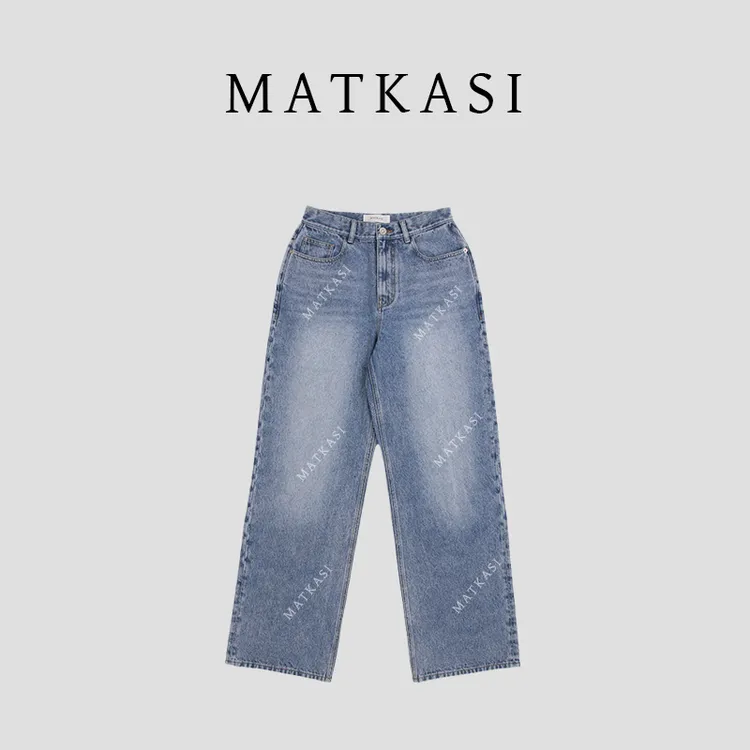 MATKASI 时尚设计感休常休闲百搭舒适感穿搭直筒牛仔裤