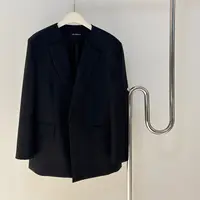 【塔鹿蕾】25年春季新款经典单驳领高级感宽松廓形西装外套AA44