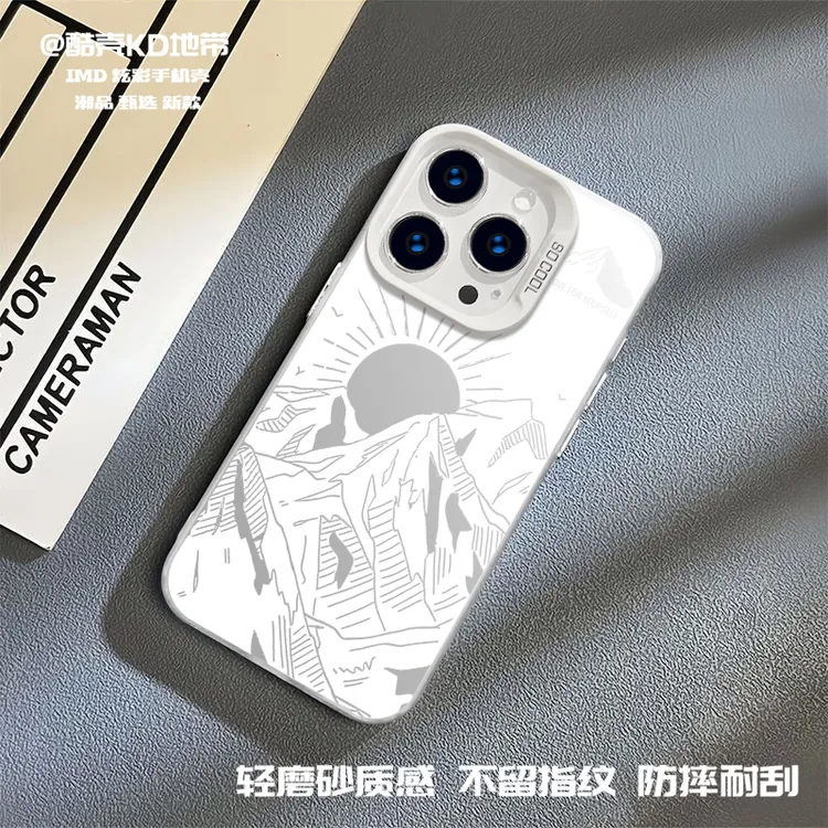 日照金山-CYB潮图创意爆款适用苹果华为OPPO小米VIVO防摔手机壳