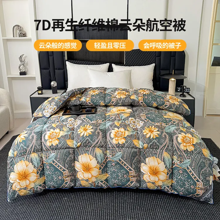 DEESHQIAO/德桥7D云朵再生雨丝纤维柔赛丝秋冬保暖被双面款保暖被