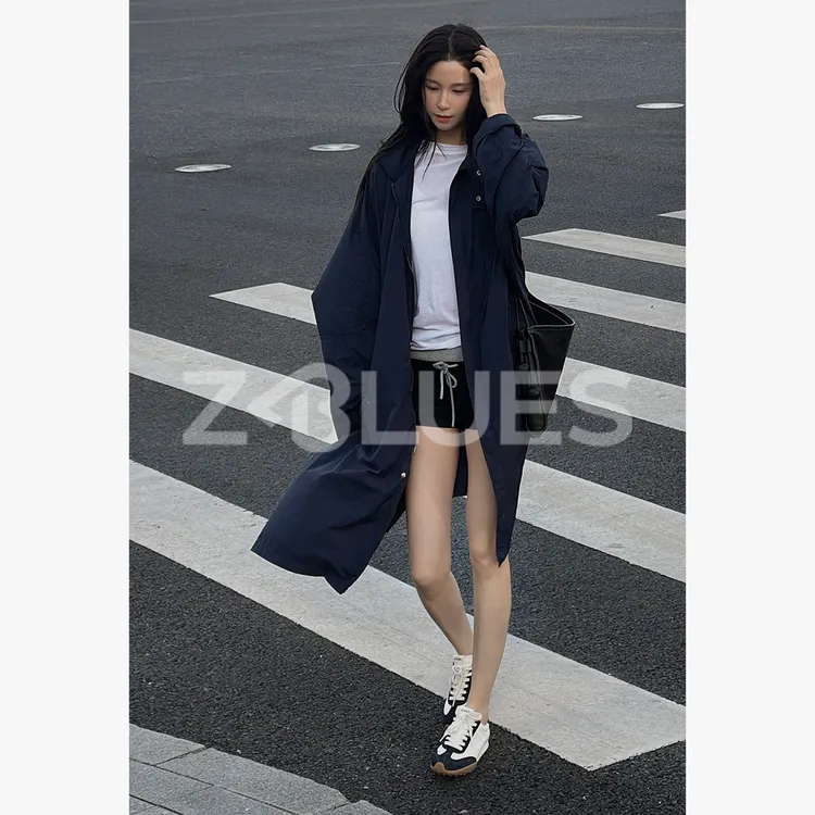 Z.blues【本命风衣】柜版复刻 薄款廓形工装机能风衣外套YZJYJ0029