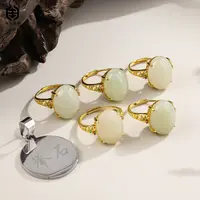 【举石臻品】TH0923-661-45和田玉戒指（一件/多样性发）R