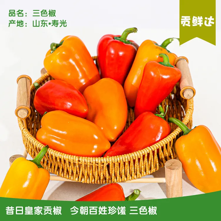 山东寿光三色椒 口感 脆 多汁 维c超多