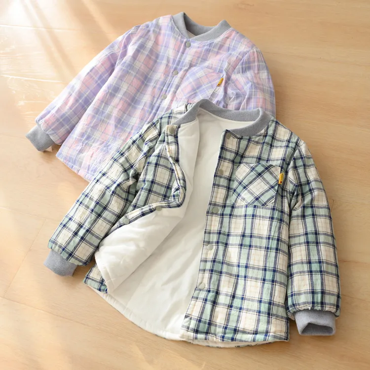 童装儿童中大童校服神器保暖外套2025新款男女童轻薄棉服夹棉棉衣