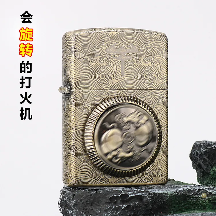 ZORRO/佐罗Z92048牛转乾坤解压旋转复古纯铜男士高代发a