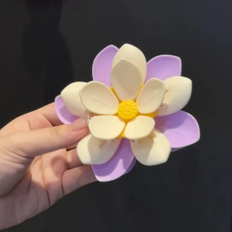 ONE 荷花双层磁吸封口夹厨房包装袋防潮密封夹创意冰箱贴ZXX