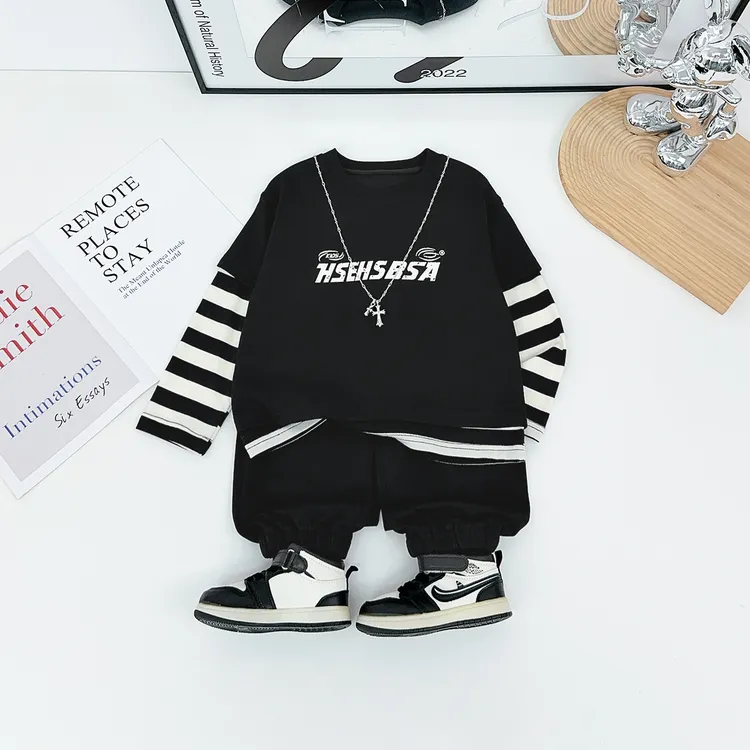 男童套装2025新款秋装儿童秋冬季两件套洋气 HS25092悠悠童话童装