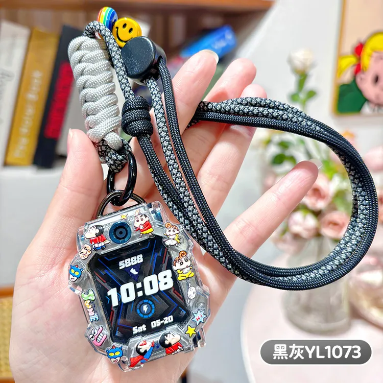 适用小天才儿童电话手表挂脖绳多巴胺尼龙可调节挂绳Z10/Z6/D2/D3