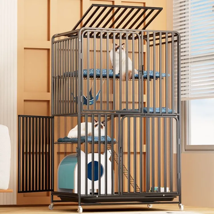 【镀锌方管猫笼】猫笼子家用室内超大自由空间猫别墅猫屋养猫专用笼