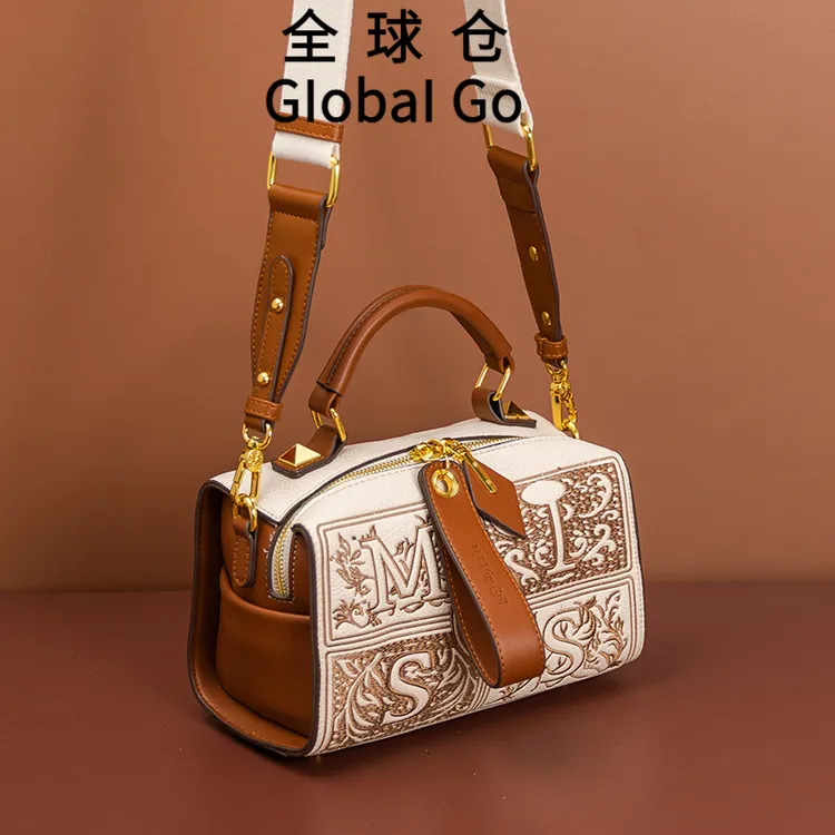 全球仓Global Go 枕头包2025新款高级感小众真皮女士手提斜挎包