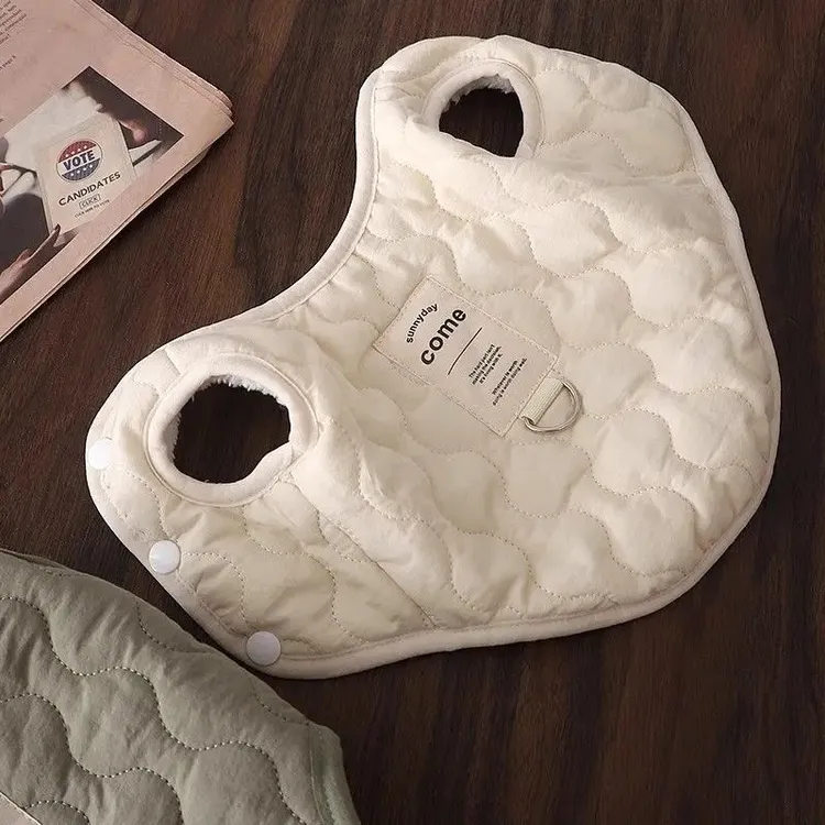 狗狗马甲秋冬款狗狗衣服冬季加厚加绒中小型犬可爱泰迪比熊牵引扣