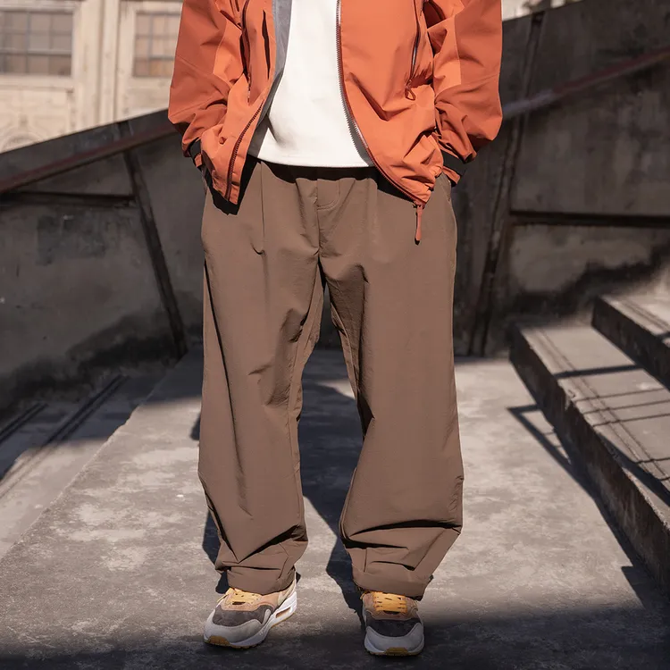 日系复古宽松阔腿裤男cleanfit工装裤直筒男士休闲裤春夏潮流男裤