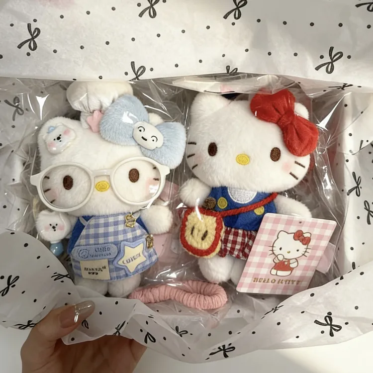 【正版】hellokitty挂件礼盒款集合玩偶生日礼物包包挂件钥匙扣kt猫