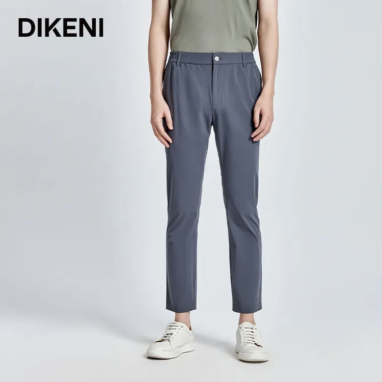 迪柯尼男士九分裤新款春秋轻薄弹力高级工装休闲套裤13366H127