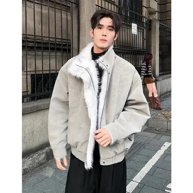 【长毛毛内里】【舒适感你买去穿了就知道】冬季夹克男士外套座山雕