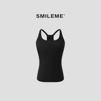 3-SMILEME【慵懒午后】时尚休闲通勤百搭打底背心上衣R5346003