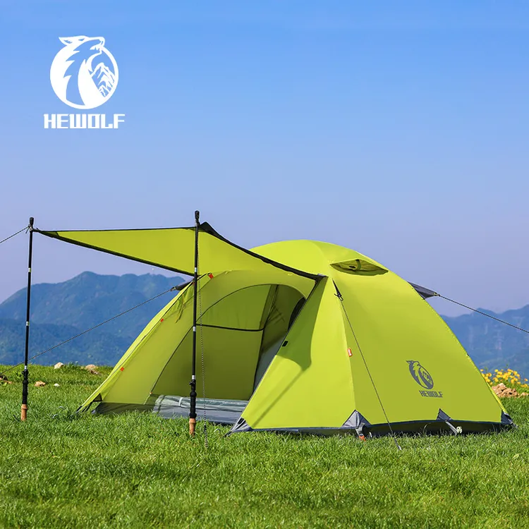 公狼帐篷户外用品双人露营帐篷野炊防大暴雨专业野营登山装备帐篷