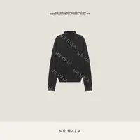 MRHALA 德裕典藏山羊绒半高领毛衣女  LM311085