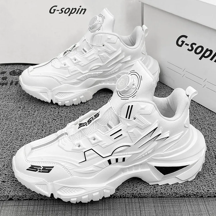 【现货秒发】莆田男鞋透气潮流百搭春季时尚厚底休闲跑步运动老爹鞋