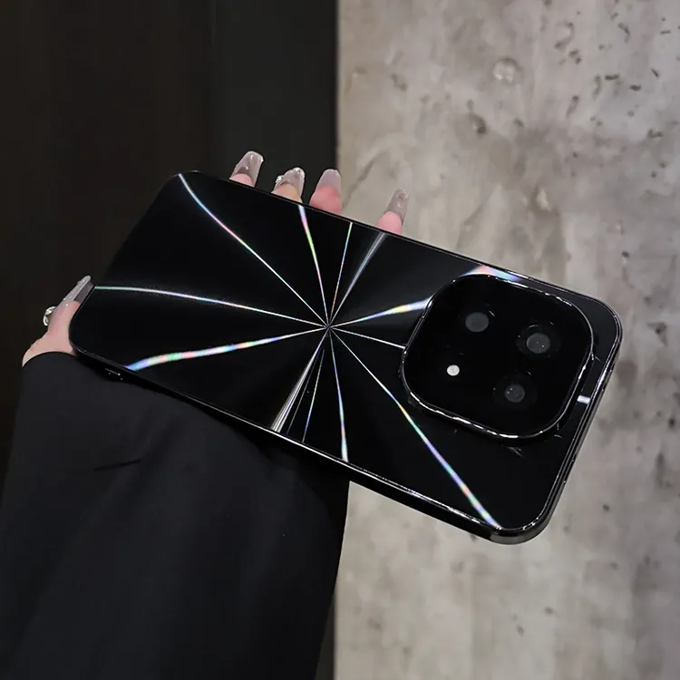 镭射CD纹防滑条适用iQOO15手机壳新款vivoiQoo13镜头全包全包防摔