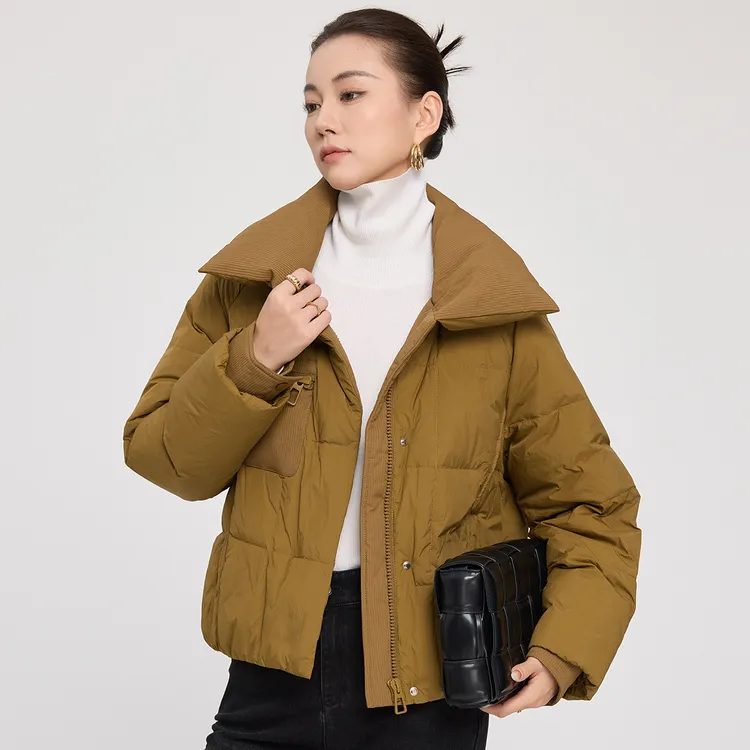 【达人专享】羽绒服连帽中长款加绒加厚女式外套GD958161