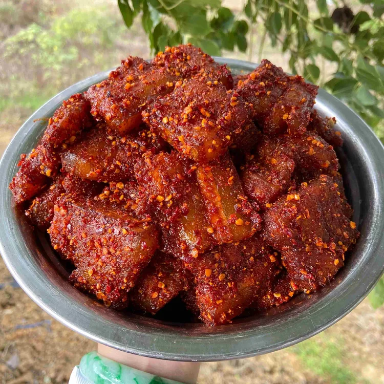 湖南道州特产农家散养猪肉五花肉道州酢肉手工制作还是儿时的味道