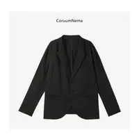 【CoruumNema】2025年早秋新款青果领西装麻西服180629