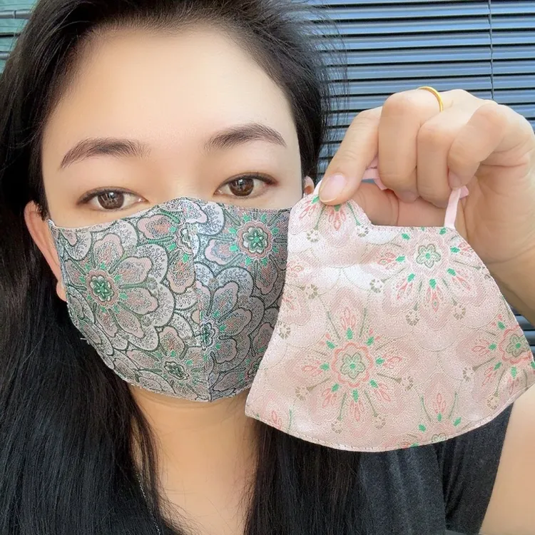 秋冬繁花民族风防风保暖口罩加厚加棉防冻脸防寒立体保暖防尘面罩