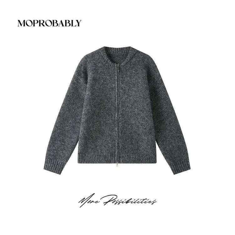 Moprobably李予诺「绒境」休闲百搭针织开衫短裙L5177007+L5178003