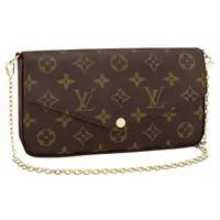 99新 LouisVuitton/路易威登 【静文专属】老花三合一链条包