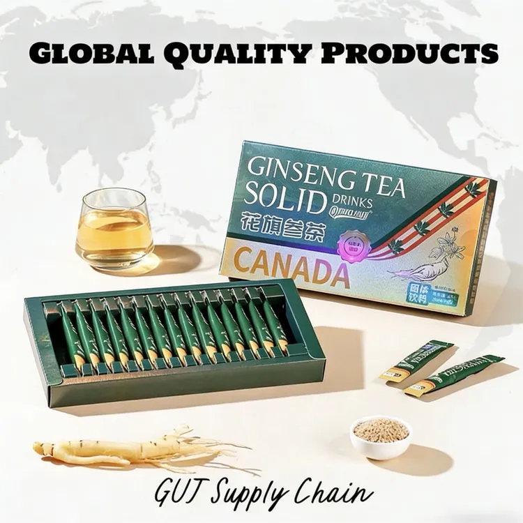 【QITHCLOUD】花旗参茶加拿大进口西洋参浓缩提取颗粒冲调 送礼袋T1