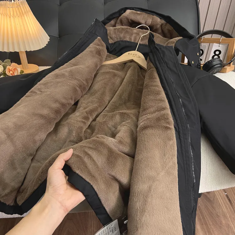 厚重抗风压风加绒派客服男女童潮款加厚棉服儿童冬款中大童棉袄