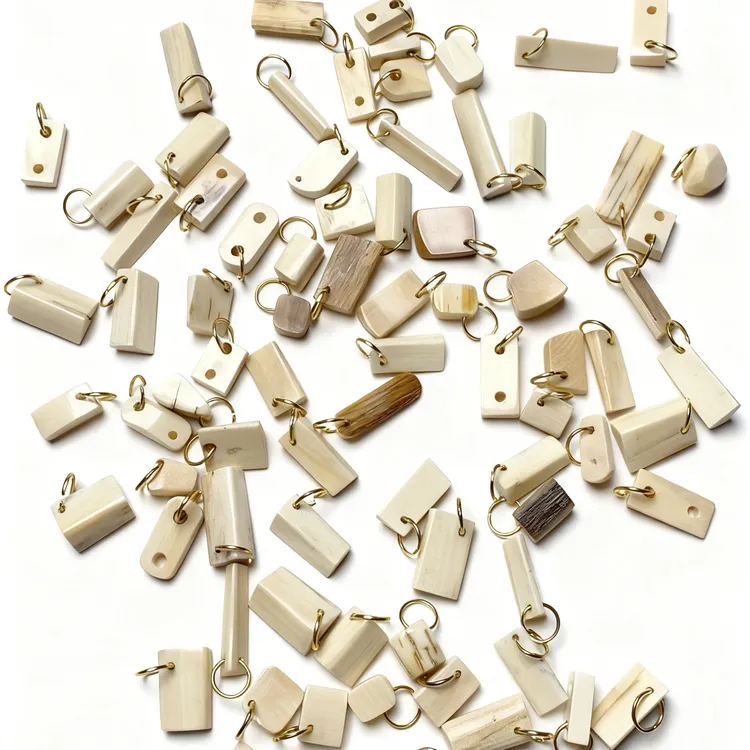 [瀚海阁]猛犸随型侧挂，八字环，卡子。可配文玩手持108脖挂