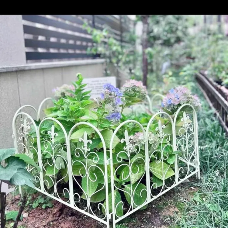 铁艺地插小围栏花园庭院菜园子栅栏户外菜园花圃小篱笆矮护栏围挡