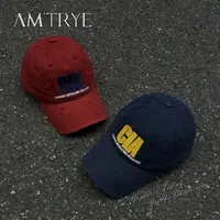 AMTRYE 美式字母棒球帽男款宽帽檐大头显脸小男生百搭鸭舌帽子男