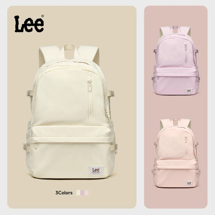Lee新款时尚双肩包女大容量旅行包休闲通勤大学生背包初高中书包