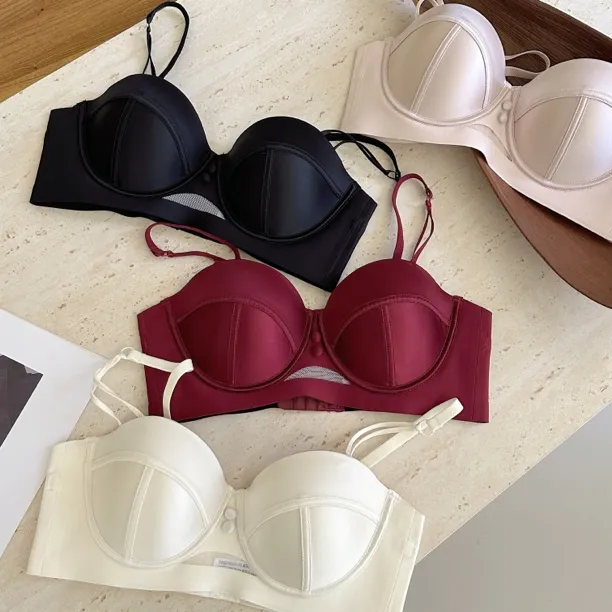 内衣女小胸聚拢显大胸收副乳防下垂蕾丝性感专用女士胸罩秋冬文胸