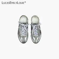 LUCASEMILYLOUIE欢姐0220美式复古牛皮牛绒拼接德训鞋250099