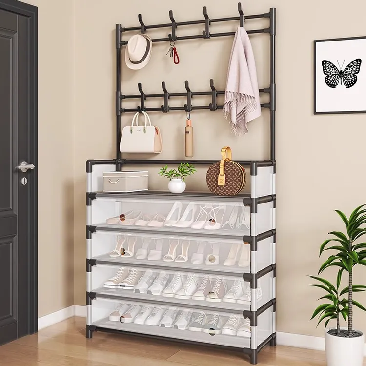 【三合一】大号家用防尘鞋帽架简易鞋架多层家用置物架鞋柜鞋架子