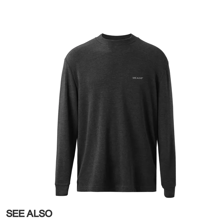 【top专属】SEE ALSO 『row风膨体绒』320g龙骨保暖长袖细腻柔软透气打底衫