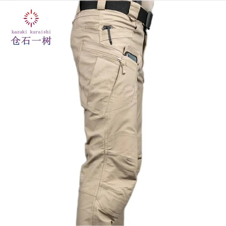 仓石一树秋冬男装户外宽松弹力长裤通勤百搭休闲工装裤耐磨战术裤