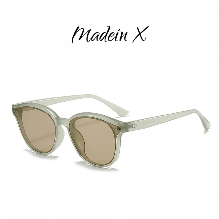 Madein X中框不挑脸型情侣款时尚百搭太阳镜防紫外线遮阳墨镜显瘦