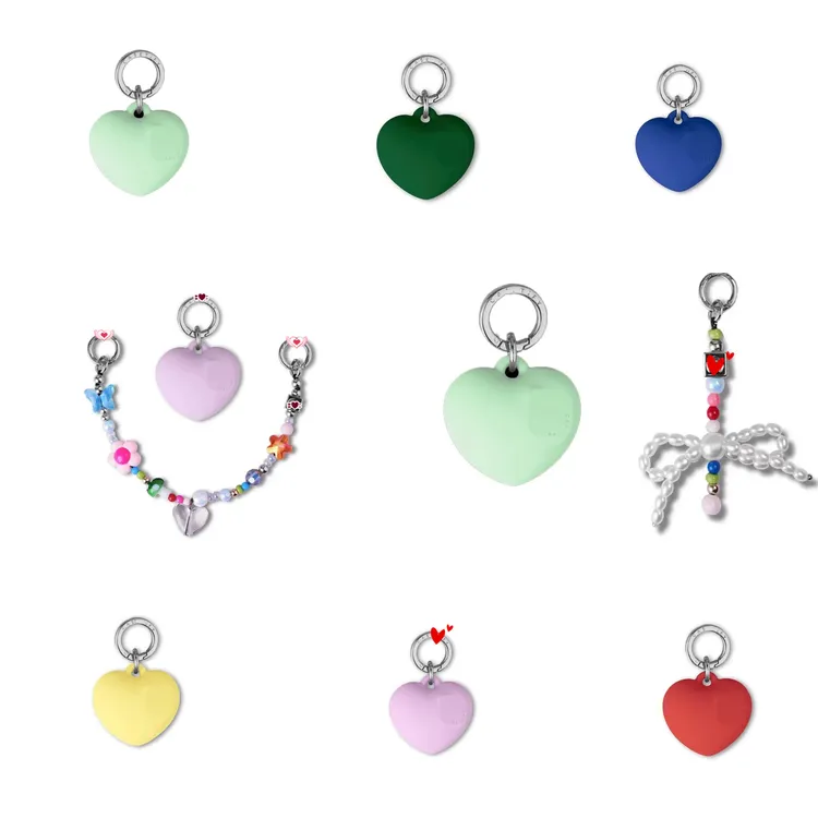 【小张卖壳】波漾同色小爱心爆款手机壳挂饰适用于苹果/华为适用