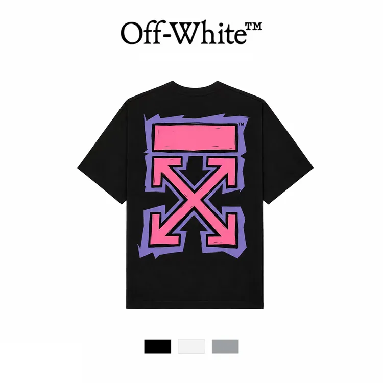 OFF-WHITE™SS26新款 霓虹涂鸦"NEON GRAFFITI"夏季短袖T恤商品图