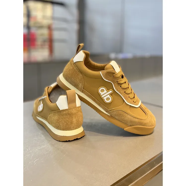 【香港DcSU&Shoes官方正品】皮布拼接款式休闲板鞋防滑耐磨阿甘鞋