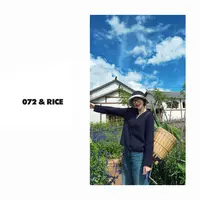 072 & RICE【紫苏】绵羊毛 秋季休闲圆领长袖针织开衫 32LN38148