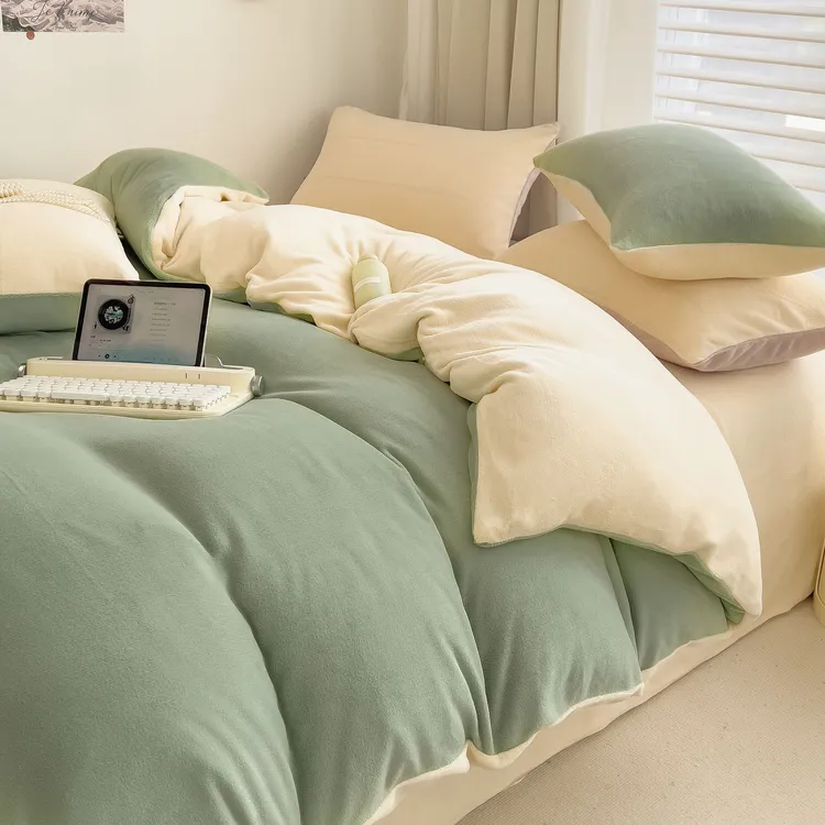 新款床单四件套轻奢双面四季被套学生宿舍三件套家居家纺床上用品