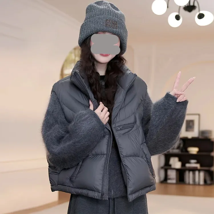 纯色立领马夹女秋季新款设计感保暖叠穿马甲