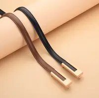 皮带女时尚百搭简约大方真皮平滑扣装饰裙子牛仔裤子腰带ins风